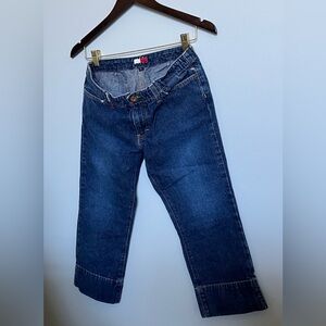 Tommy Hilfiger Vintage Cropped Hollywood Jeans 2001 Size 7 Dark Wash